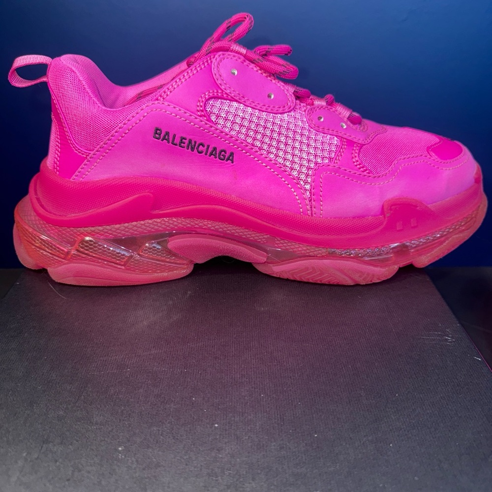 Balenciaga Triple S Pink Sneakers Men’s - Picture 9 of 14